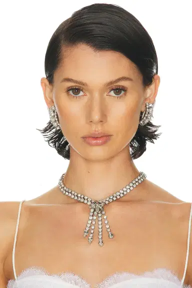 Alessandra Rich Crystal Necklace | Thumbnail 2 Alessandra Rich Crystal Necklace | Thumbnail 2