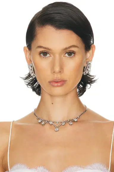 Alessandra Rich Crystal Necklace | Thumbnail 2 Alessandra Rich Crystal Necklace | Thumbnail 2