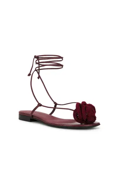 Magda Butrym Crochet Flower Flat Sandal | Thumbnail 2 Magda Butrym Crochet Flower Flat Sandal | Thumbnail 2