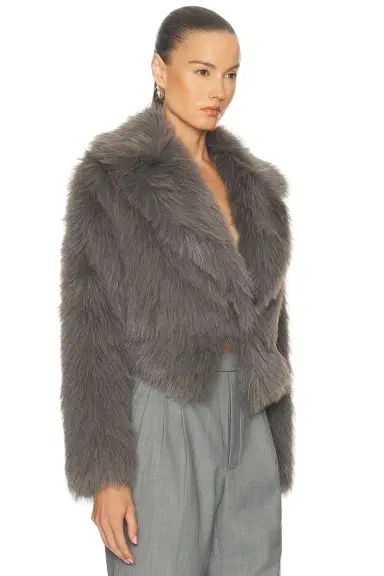 The Sei Faux Fur Bomber Jacket | Thumbnail 2 The Sei Faux Fur Bomber Jacket | Thumbnail 2