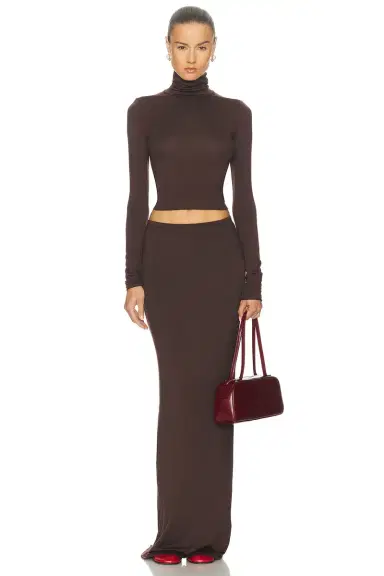 ÉTERNE Maxi Soft Jersey Skirt | Thumbnail 5 ÉTERNE Maxi Soft Jersey Skirt | Thumbnail 5