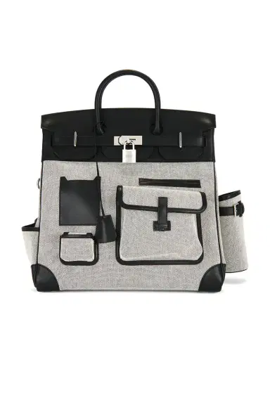 HERMÈS Evercalf Toile Cargo Haut A Courroies Birkin 40 Handbag | Thumbnail 3 HERMÈS Evercalf Toile Cargo Haut A Courroies Birkin 40 Handbag | Thumbnail 3