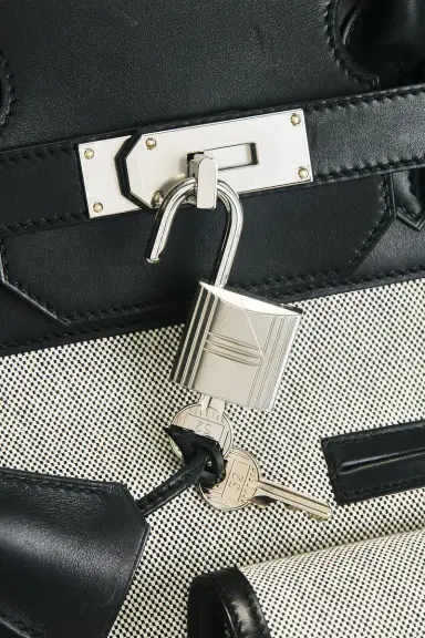 HERMÈS Evercalf Toile Cargo Haut A Courroies Birkin 40 Handbag | Thumbnail 9 HERMÈS Evercalf Toile Cargo Haut A Courroies Birkin 40 Handbag | Thumbnail 9