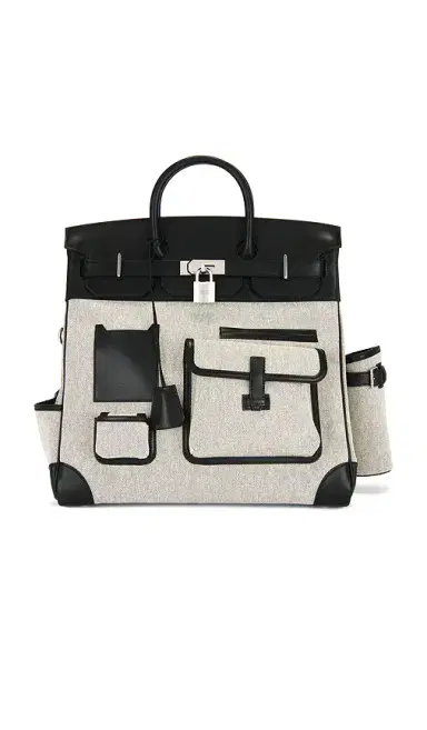 HERMÈS Evercalf Toile Cargo Haut A Courroies Birkin 40 Handbag | Thumbnail 1 HERMÈS Evercalf Toile Cargo Haut A Courroies Birkin 40 Handbag | Thumbnail 1