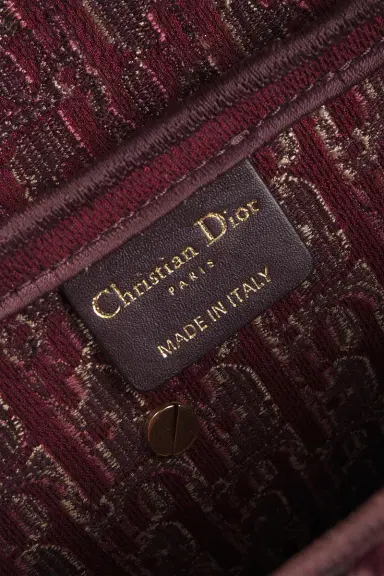 Dior Oblique Embroidered Velvet Saddle Bag | Thumbnail 8 Dior Oblique Embroidered Velvet Saddle Bag | Thumbnail 8