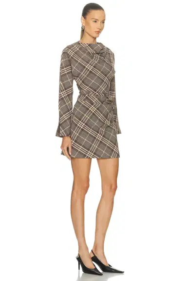 SIMKHAI Harpor Longsleeve Mini Dress | Thumbnail 2 SIMKHAI Harpor Longsleeve Mini Dress | Thumbnail 2
