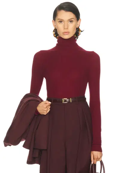 ENZA COSTA Silk Layering Turtleneck Top | Thumbnail 1 ENZA COSTA Silk Layering Turtleneck Top | Thumbnail 1