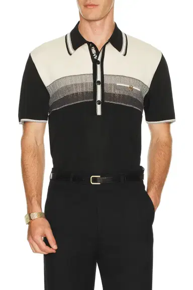 Amiri MA Striped Polo | Thumbnail 4 Amiri MA Striped Polo | Thumbnail 4