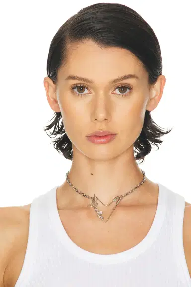 Jean Paul Gaultier Heart Safety Pin Necklace | Thumbnail 2 Jean Paul Gaultier Heart Safety Pin Necklace | Thumbnail 2