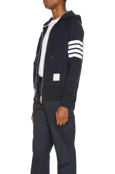 Thom Browne Engineered 4 Bar Zip Hoodie | Thumbnail 4 Thom Browne Engineered 4 Bar Zip Hoodie | Thumbnail 4