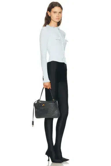 Balenciaga Rodeo Small Croc Embossed Top Handle Bag | Thumbnail 2 Balenciaga Rodeo Small Croc Embossed Top Handle Bag | Thumbnail 2