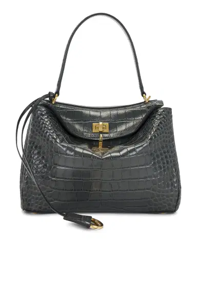 Balenciaga Rodeo Small Croc Embossed Top Handle Bag | Thumbnail 3 Balenciaga Rodeo Small Croc Embossed Top Handle Bag | Thumbnail 3