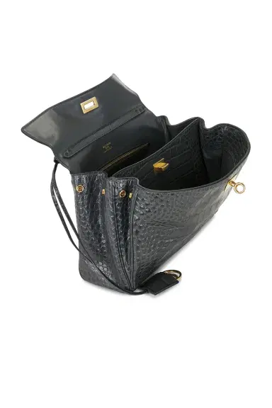 Balenciaga Rodeo Small Croc Embossed Top Handle Bag | Thumbnail 6 Balenciaga Rodeo Small Croc Embossed Top Handle Bag | Thumbnail 6