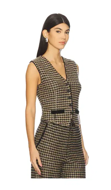 Guest In Residence Houndstooth Tailored Vest | Thumbnail 2 Guest In Residence Houndstooth Tailored Vest | Thumbnail 2