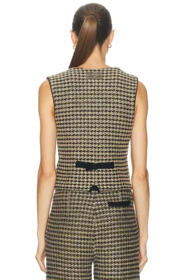 Guest In Residence Houndstooth Tailored Vest | Thumbnail 5 Guest In Residence Houndstooth Tailored Vest | Thumbnail 5