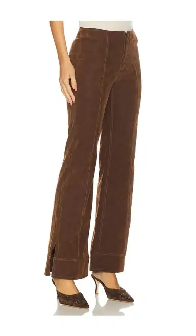 Free People x We The Free Glow Up Pant Suede In Shaved Chocolate | Thumbnail 2 Free People x We The Free Glow Up Pant Suede In Shaved Chocolate | Thumbnail 2