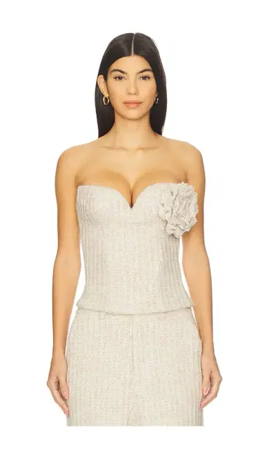 GIUSEPPE DI MORABITO Rosette Strapless Top | Thumbnail 2 GIUSEPPE DI MORABITO Rosette Strapless Top | Thumbnail 2