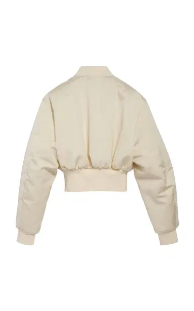 Balenciaga Cropped Technical Faille Bomber Jacket | Thumbnail 2 Balenciaga Cropped Technical Faille Bomber Jacket | Thumbnail 2