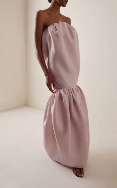 Balenciaga Silk Gazar Balloon Maxi Dress | Thumbnail 3 Balenciaga Silk Gazar Balloon Maxi Dress | Thumbnail 3