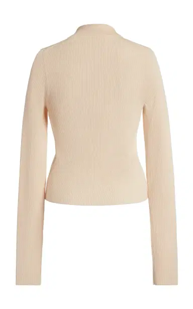 Victoria Beckham Zip-Up Polo Top | Thumbnail 4 Victoria Beckham Zip-Up Polo Top | Thumbnail 4