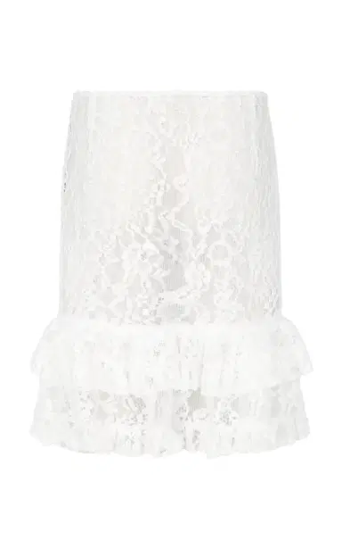 Ludovic de Saint Sernin Ernestine Ruffle-Trimmed Guipure Lace Knee-Length Skirt | Thumbnail 6 Ludovic de Saint Sernin Ernestine Ruffle-Trimmed Guipure Lace Knee-Length Skirt | Thumbnail 6