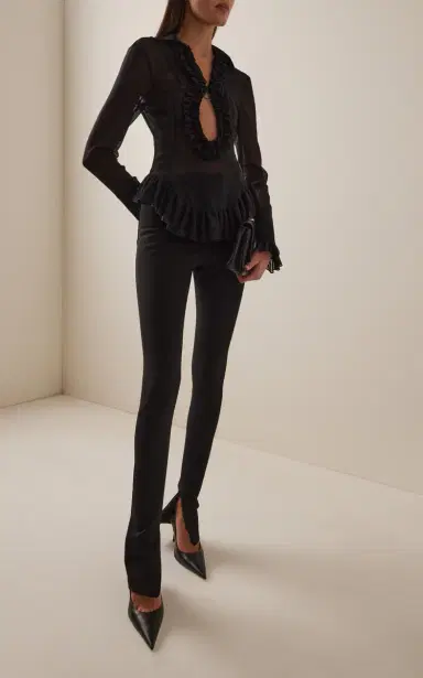 Ludovic de Saint Sernin Duchesse Plunging Neckline Top | Thumbnail 4 Ludovic de Saint Sernin Duchesse Plunging Neckline Top | Thumbnail 4
