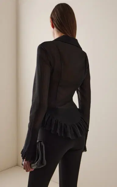 Ludovic de Saint Sernin Duchesse Plunging Neckline Top | Thumbnail 5 Ludovic de Saint Sernin Duchesse Plunging Neckline Top | Thumbnail 5