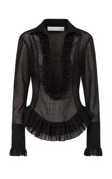 Ludovic de Saint Sernin Duchesse Plunging Neckline Top | Thumbnail 8 Ludovic de Saint Sernin Duchesse Plunging Neckline Top | Thumbnail 8