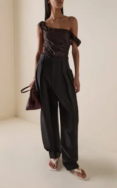 Bottega Veneta Sleeveless Washed Silk Taffeta Top | Thumbnail 3 Bottega Veneta Sleeveless Washed Silk Taffeta Top | Thumbnail 3