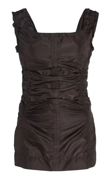 Bottega Veneta Sleeveless Washed Silk Taffeta Top | Thumbnail 1 Bottega Veneta Sleeveless Washed Silk Taffeta Top | Thumbnail 1