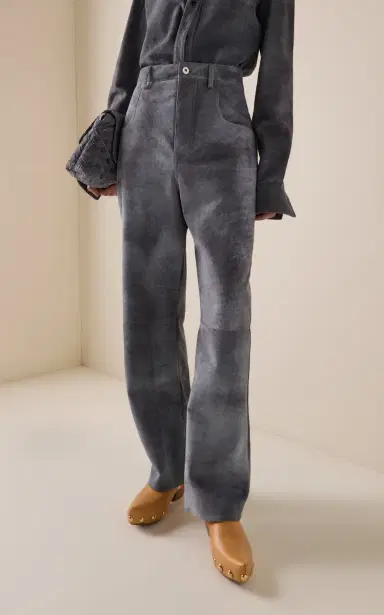 Bottega Veneta Relaxed Suede Wide-Leg Pants | Thumbnail 3 Bottega Veneta Relaxed Suede Wide-Leg Pants | Thumbnail 3