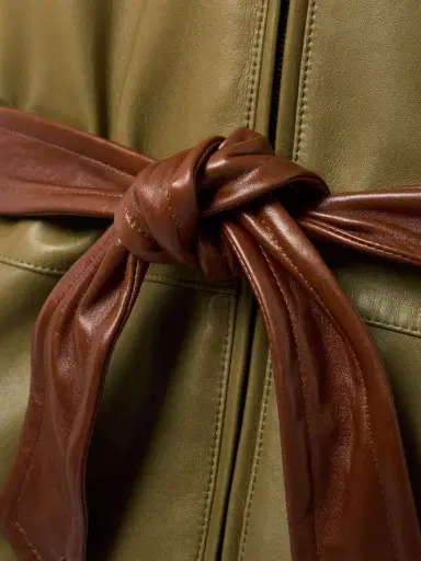 Saint Laurent Belted Leather Jacket | Thumbnail 6 Saint Laurent Belted Leather Jacket | Thumbnail 6