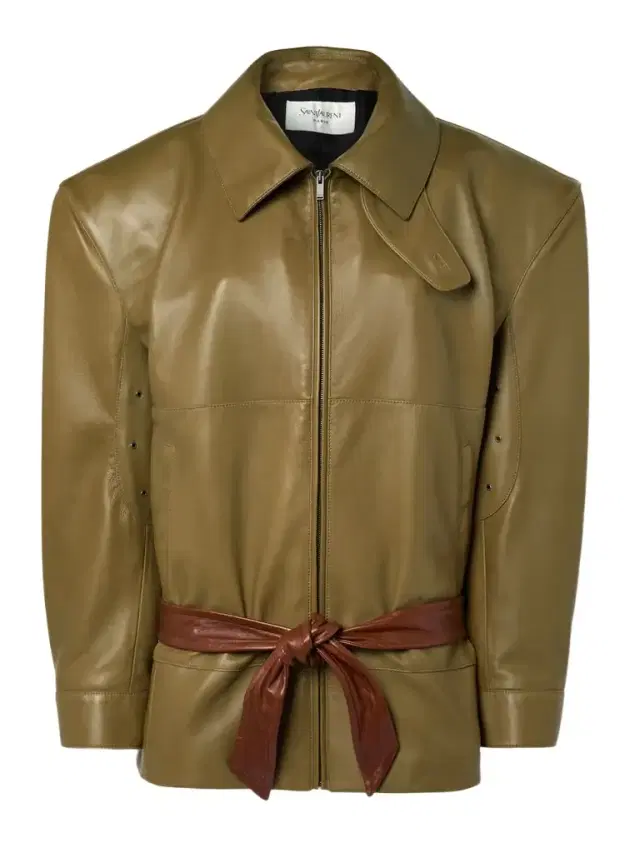 Belted Leather Jacket Belted Leather Jacket