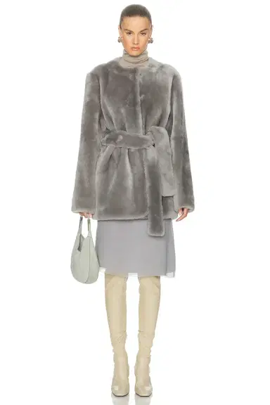 Toteme Plush Shearling Jacket | Thumbnail 4 Toteme Plush Shearling Jacket | Thumbnail 4