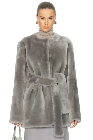 Toteme Plush Shearling Jacket | Thumbnail 1 Toteme Plush Shearling Jacket | Thumbnail 1