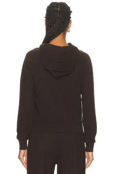 ÉTERNE Shrunken Lightweight French Terry Hoodie Sweatshirt | Thumbnail 3 ÉTERNE Shrunken Lightweight French Terry Hoodie Sweatshirt | Thumbnail 3