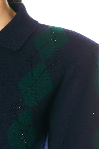 retrofete Nicolina Embellished Polo Top | Thumbnail 5 retrofete Nicolina Embellished Polo Top | Thumbnail 5