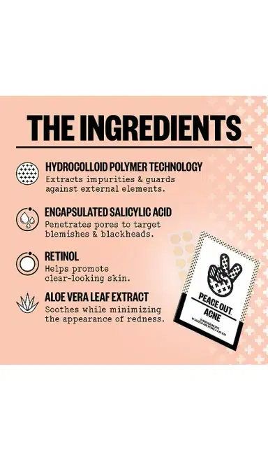 Peace Out Salicylic Acid Acne Healing Dots 20 Dots | Thumbnail 2 Peace Out Salicylic Acid Acne Healing Dots 20 Dots | Thumbnail 2
