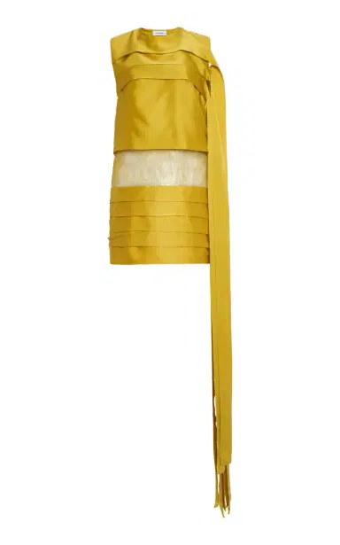 Ferragamo Layered Silk Mini Dress | Thumbnail 8 Ferragamo Layered Silk Mini Dress | Thumbnail 8