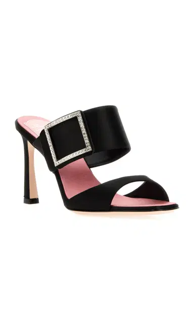 Roger Vivier Trompette Satin Mules | Thumbnail 4 Roger Vivier Trompette Satin Mules | Thumbnail 4