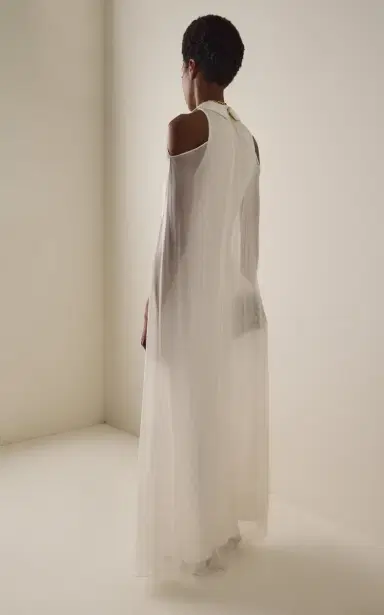 The New Arrivals Ilkyaz Ozel Madonna Sheer Chiffon Gown | Thumbnail 4 The New Arrivals Ilkyaz Ozel Madonna Sheer Chiffon Gown | Thumbnail 4