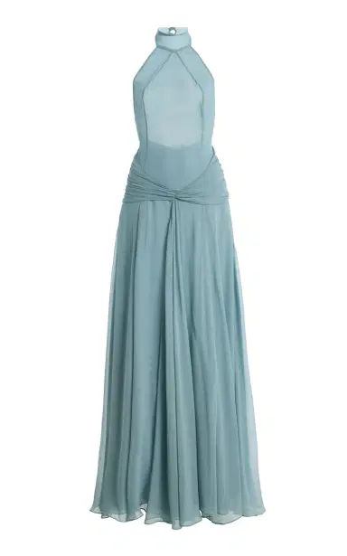 The New Arrivals Ilkyaz Ozel Exclusive Halo Sheer Silk Gown | Thumbnail 7 The New Arrivals Ilkyaz Ozel Exclusive Halo Sheer Silk Gown | Thumbnail 7