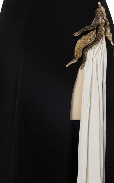 Marmar Halim Brooch-Embellished Crepe Gown | Thumbnail 6 Marmar Halim Brooch-Embellished Crepe Gown | Thumbnail 6