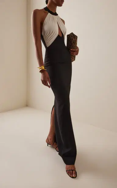 The New Arrivals Ilkyaz Ozel Asena Crepe Gown | Thumbnail 2 The New Arrivals Ilkyaz Ozel Asena Crepe Gown | Thumbnail 2
