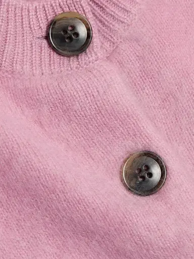 Lisa Yang Women's Azalea Brushed Cashmere Cardigan - Petal Brushed | Thumbnail 7 Lisa Yang Women's Azalea Brushed Cashmere Cardigan - Petal Brushed | Thumbnail 7