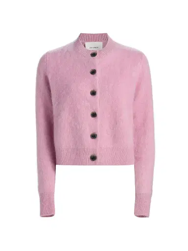 Lisa Yang Women's Azalea Brushed Cashmere Cardigan - Petal Brushed | Thumbnail 1 Lisa Yang Women's Azalea Brushed Cashmere Cardigan - Petal Brushed | Thumbnail 1