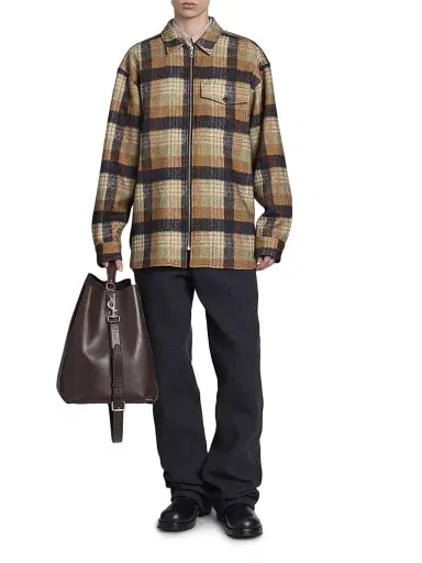 Dries Van Noten Men's Croomson Plaid Shirt Jacket | Thumbnail 2 Dries Van Noten Men's Croomson Plaid Shirt Jacket | Thumbnail 2