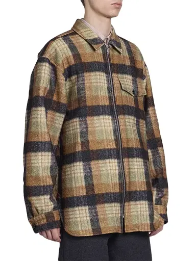 Dries Van Noten Men's Croomson Plaid Shirt Jacket | Thumbnail 4 Dries Van Noten Men's Croomson Plaid Shirt Jacket | Thumbnail 4