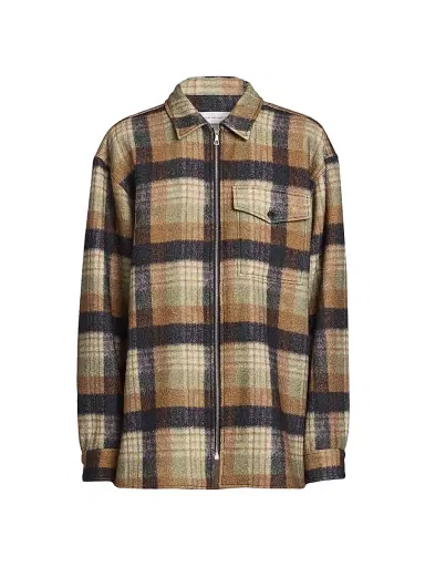 Dries Van Noten Men's Croomson Plaid Shirt Jacket | Thumbnail 1 Dries Van Noten Men's Croomson Plaid Shirt Jacket | Thumbnail 1