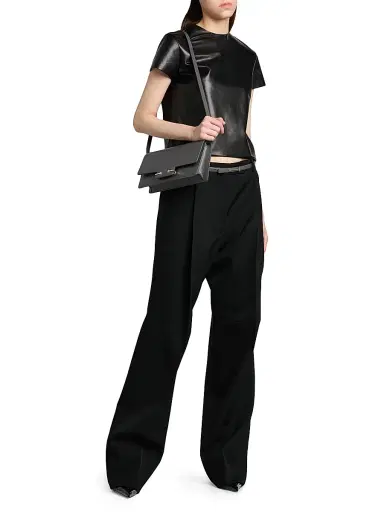 Tom Ford Women's Sequined Wool-Blend Crêpe Straight-Leg Pants - Black - Size 4 | Thumbnail 2 Tom Ford Women's Sequined Wool-Blend Crêpe Straight-Leg Pants - Black - Size 4 | Thumbnail 2